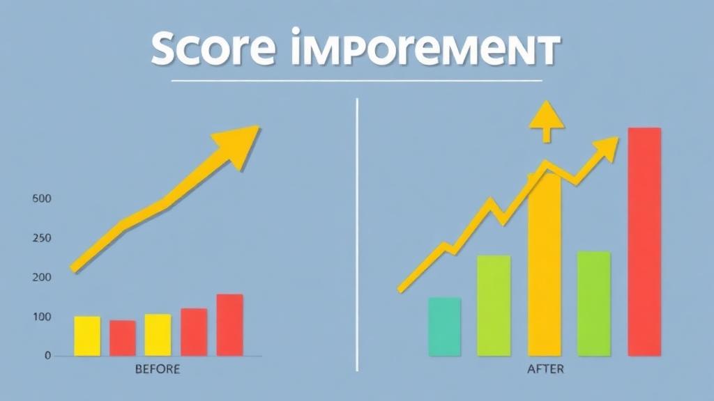 Score improvement visualization